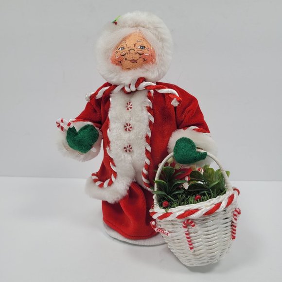 Annalee Mobilitee Dolls 2007 Other - Annalee Mobilitee 2007 Peppermint Mrs Santa 9" Wired Collectible Doll